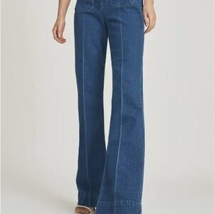 Reiss Blue Flare & Wide Leg Jeans